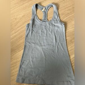 lululemon athletica Blue Fitted Sleeveless Scoop Neck Top